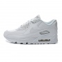  Air Max 90 全皮头层 简洁素色白 情侣气垫跑鞋...